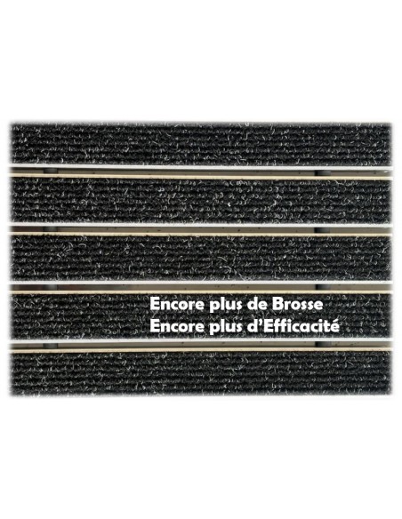 Tapis d'entrée Alu avec Profilés LARGEUR XL (37mm)