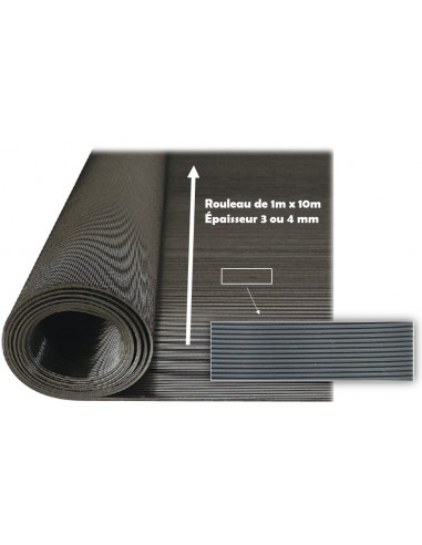 Natte caoutchouc épaisseur 3  /4  mm en rouleau...