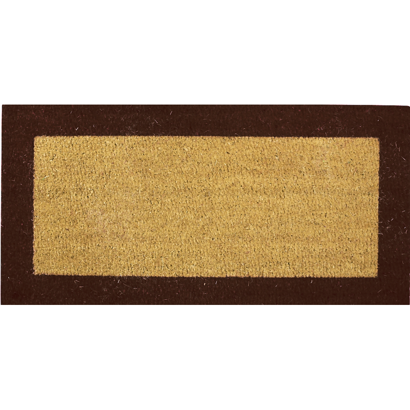 Tapis coco sur mesure bord couleur