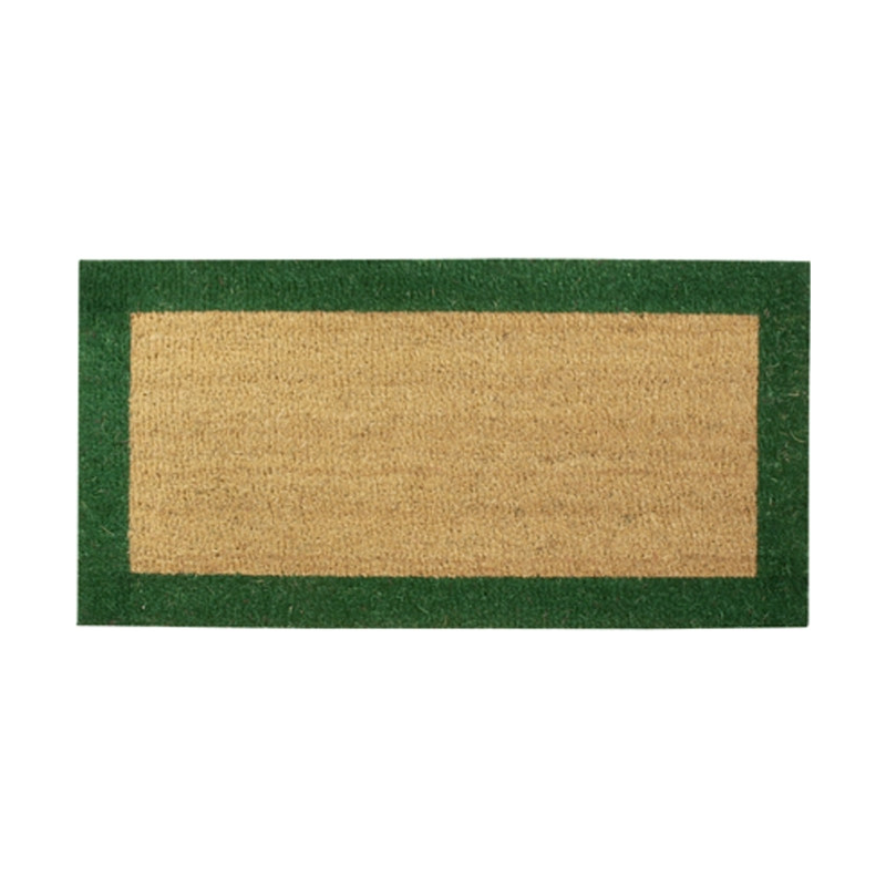 Tapis coco sur mesure bord couleur