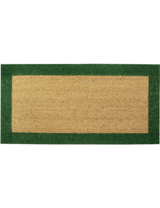 Tapis coco sur mesure bord couleur