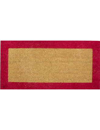 Tapis coco sur mesure bord couleur