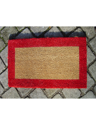 Tapis coco sur mesure bord couleur