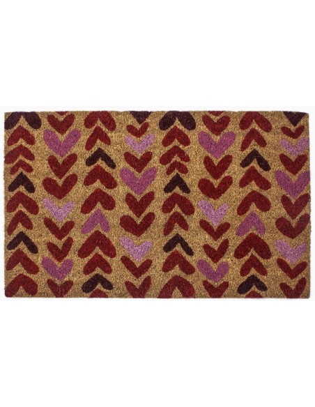 paillasson avec des coeurs