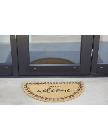 Paillasson Coco Demi Lune "Welcome"