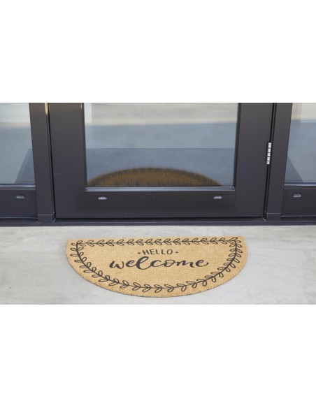 Paillasson Coco Demi Lune "Welcome"