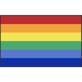 tapis d'entrée arc en ciel