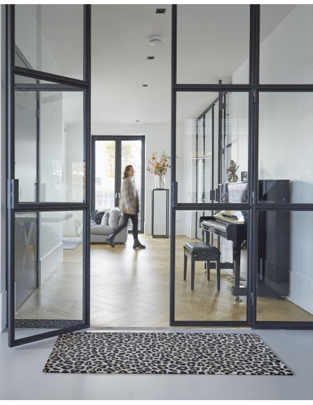 tapis d'entrée leopard