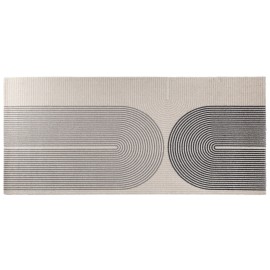 tapis d'entrée DESIGN, paillasson beige et gris