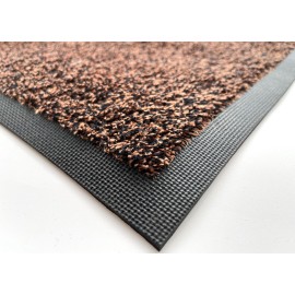 Paillasson Coton Deluxe 60X85cm Marron chiné 2