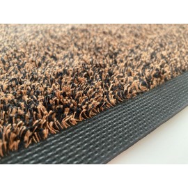 Paillasson Coton Deluxe 60X85cm Marron chiné 2