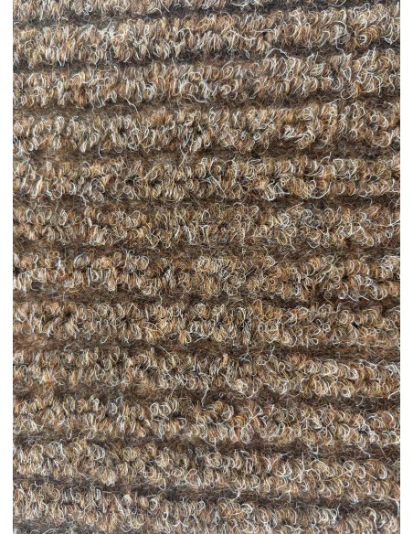 Tapis d'accueil Aiguilleté sur mesure Gris/Rouge/Marron H7mm- largeur 1m