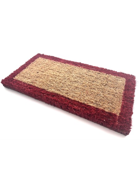 Tapis coco bord couleur semelle tissée (3 tailles dispo).