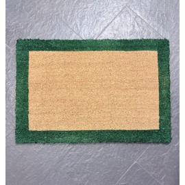 TAPIS BROSSE COC BORDURE VERTE