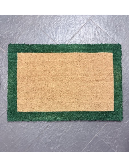 TAPIS BROSSE COC BORDURE VERTE