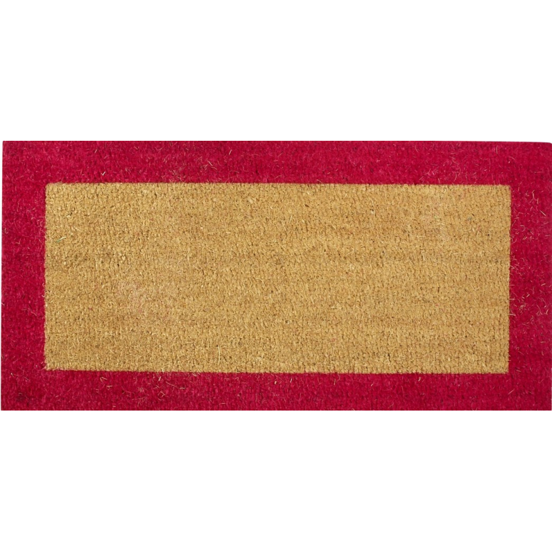 tapis coco extra tissé bordure couleur 