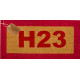 Tapis Brosse Coco Lettres et Bord Couleur H23 mm (pulvérisation)