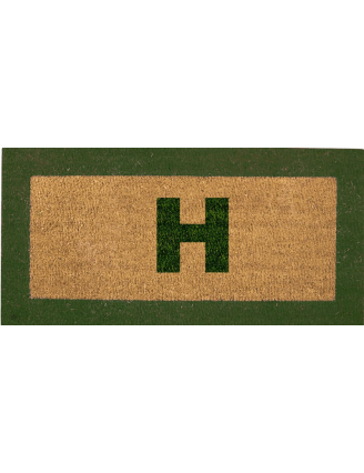 Tapis Brosse Coco Lettres et Bord Couleur H23 mm (pulvérisation)