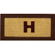 Tapis Brosse Coco Lettres et Bord Couleur H23 mm (pulvérisation)