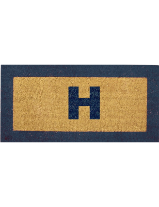 Tapis Brosse Coco Lettres et Bord Couleur H23 mm (pulvérisation)