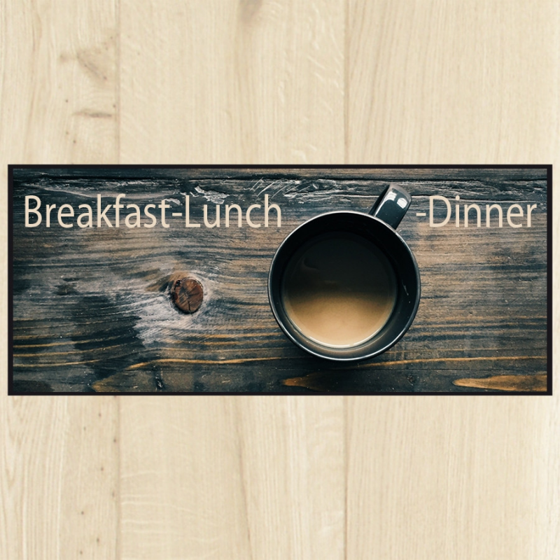 Tapis de cuisine breakfast