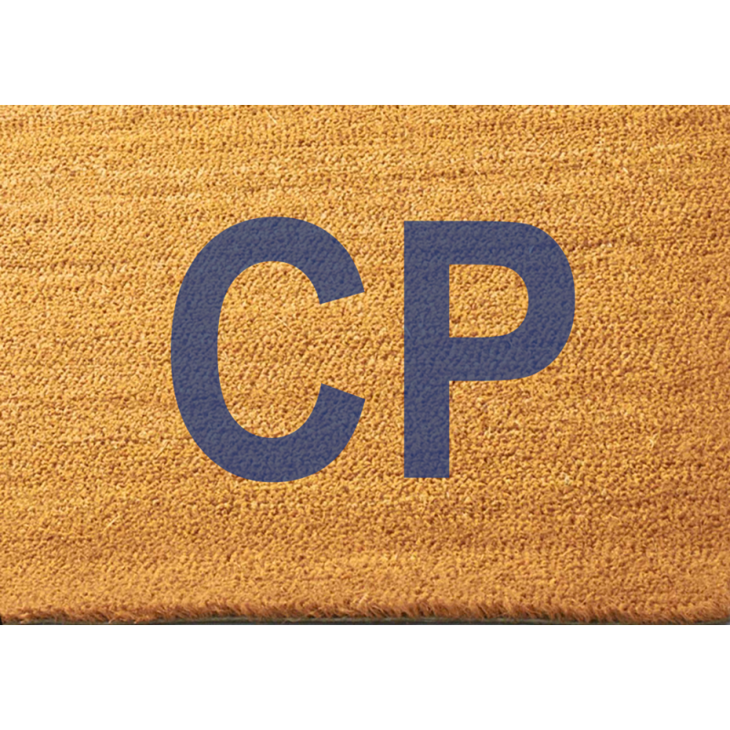 Paillasson personnalisé lettrage