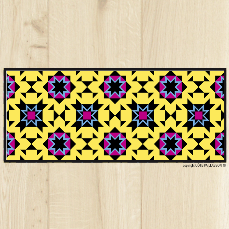 Tapis-carreaux-jaune