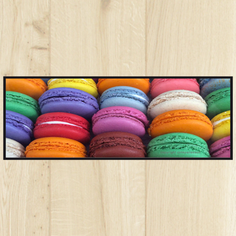 Tapis de cuisine décor Macarons mini 50x120cm