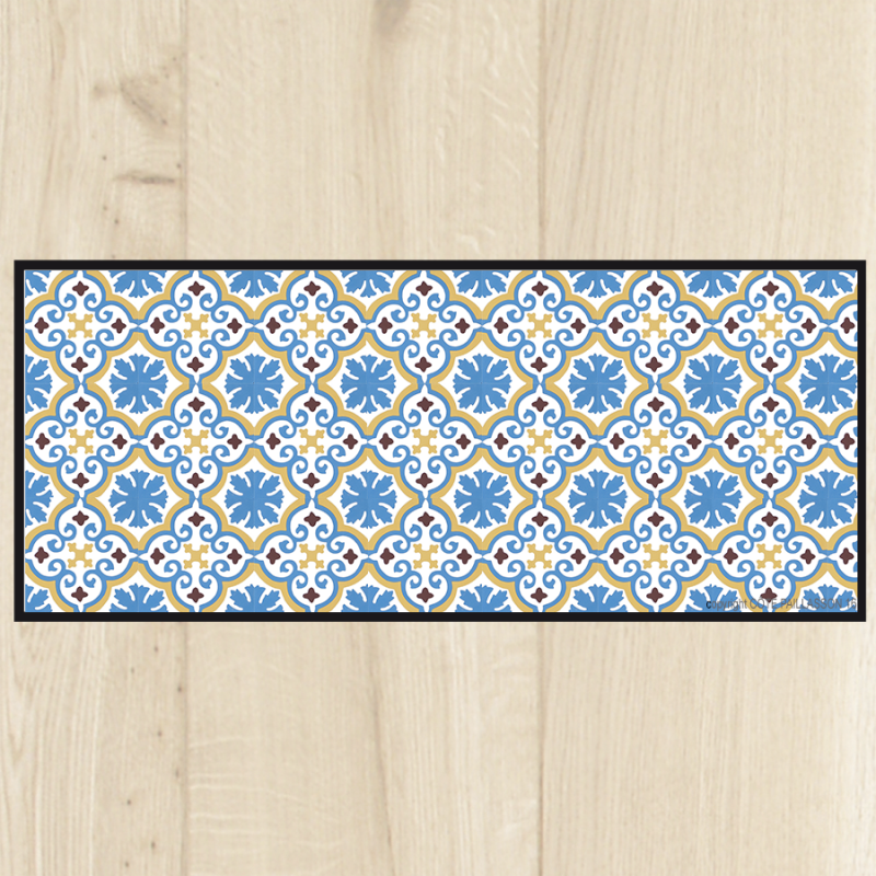 Tapis-cuisine-vintage-azul