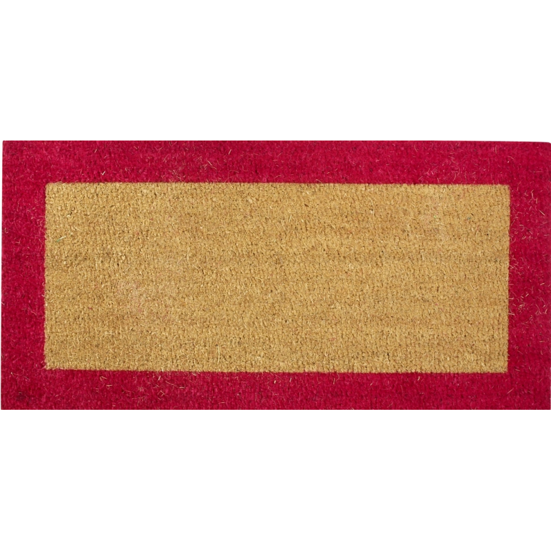 Tapis coco sur mesure bord couleur