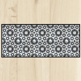 Tapis de cuisine carreaux ciment classique
