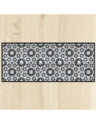 Tapis de cuisine carreaux ciment classique