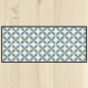 Tapis cuisine carreaux ciment bleu Tapis cuisine carreaux ciment bleu