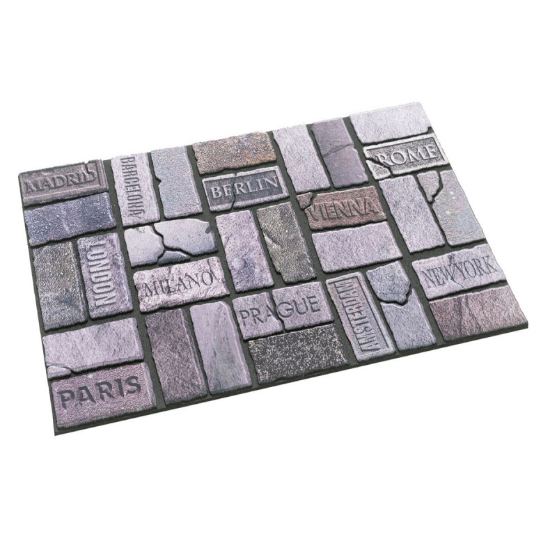 Paillasson Home Gris pierre 46x76cm Paillasson Home Gris pierre 46x76cm