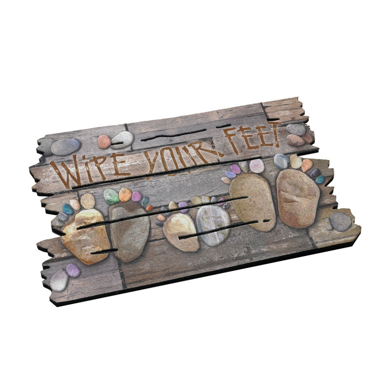 Paillasson Home Gris pierre 46x76cm Paillasson Home Gris pierre 46x76cm