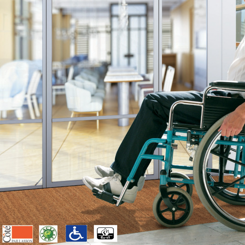 Tapis Entrée Gris Sur Mesure Handicap