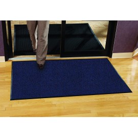 Tapis d'entrée bleu chiné, différentes tailles standard