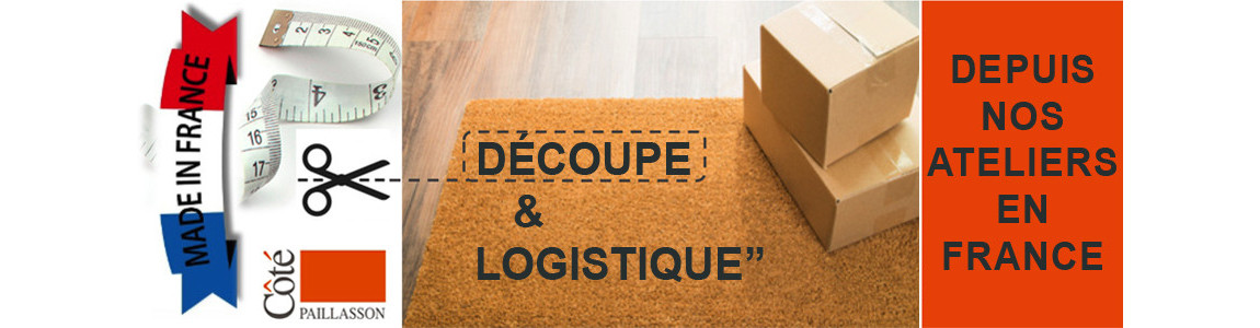 paillasson coco sur mesure, tapis brosse sur mesure, paillasson
