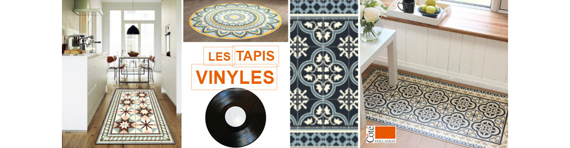 Tapis Vinyle Carreaux de ciment - Tapis de cuisine - Côté Paillasson
