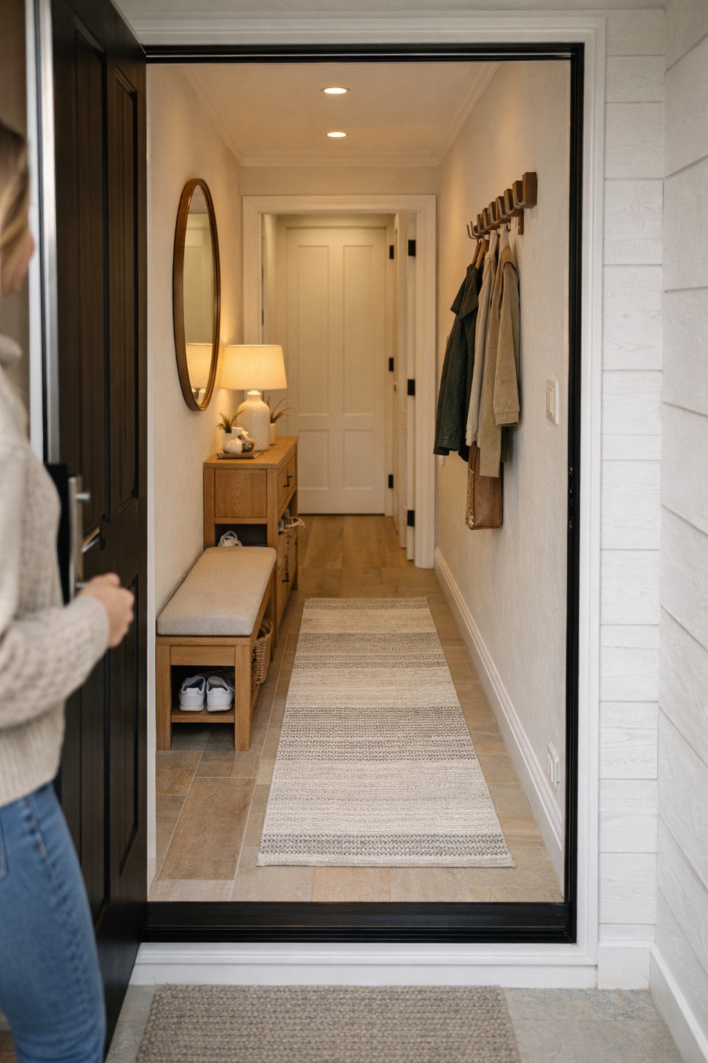 Décorer une petite entrée : 10 idées gain de place pour une entrée ...