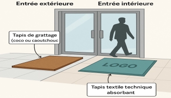 Tapis d’entrée sur mesure : quelle matière choisir pour un commerce ?